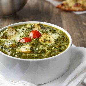 saag paneer tikka indian cuisine