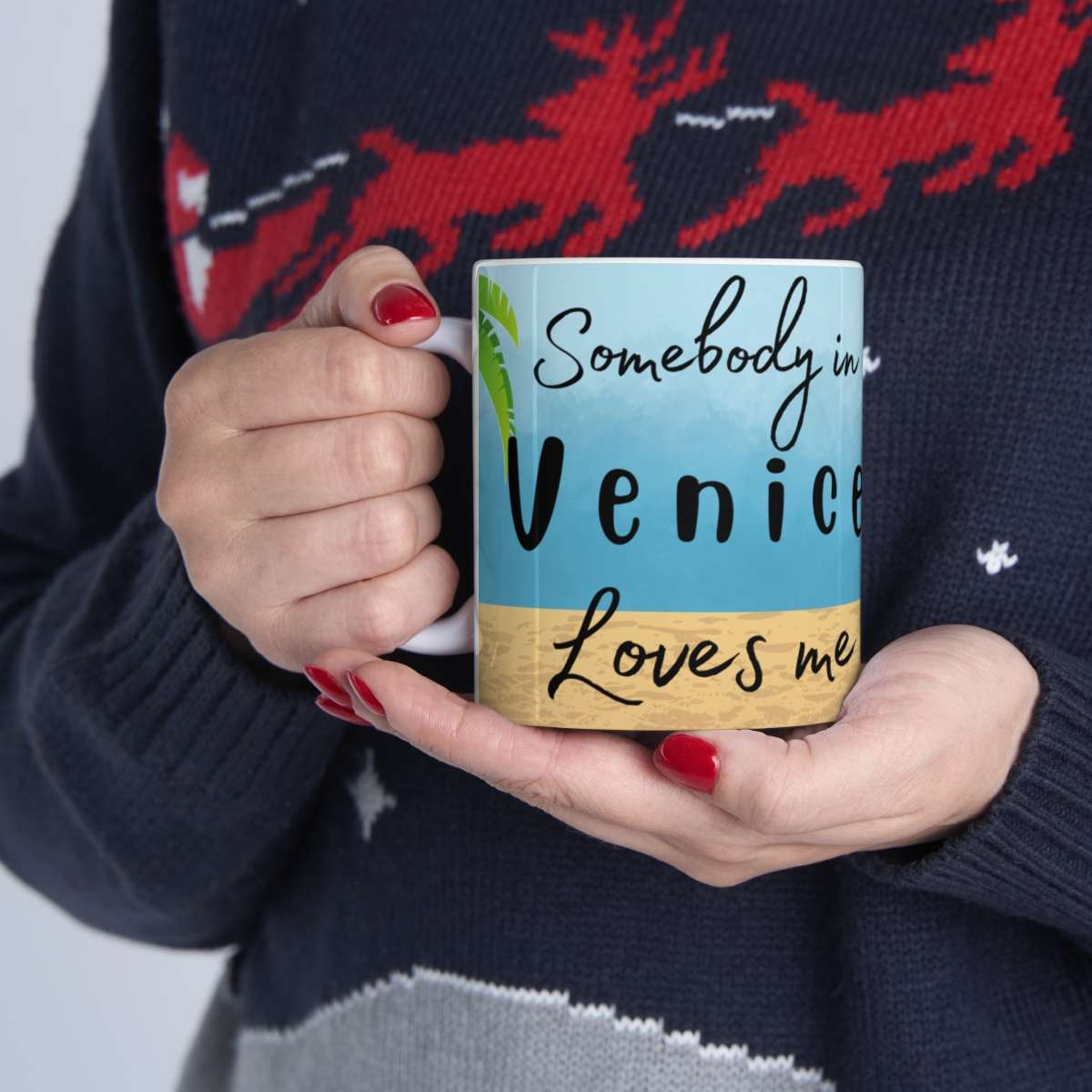 Somebody in Venice Loves Me 11 oz Coffee Mug - Feel the Warmth of Affection! - Image 11