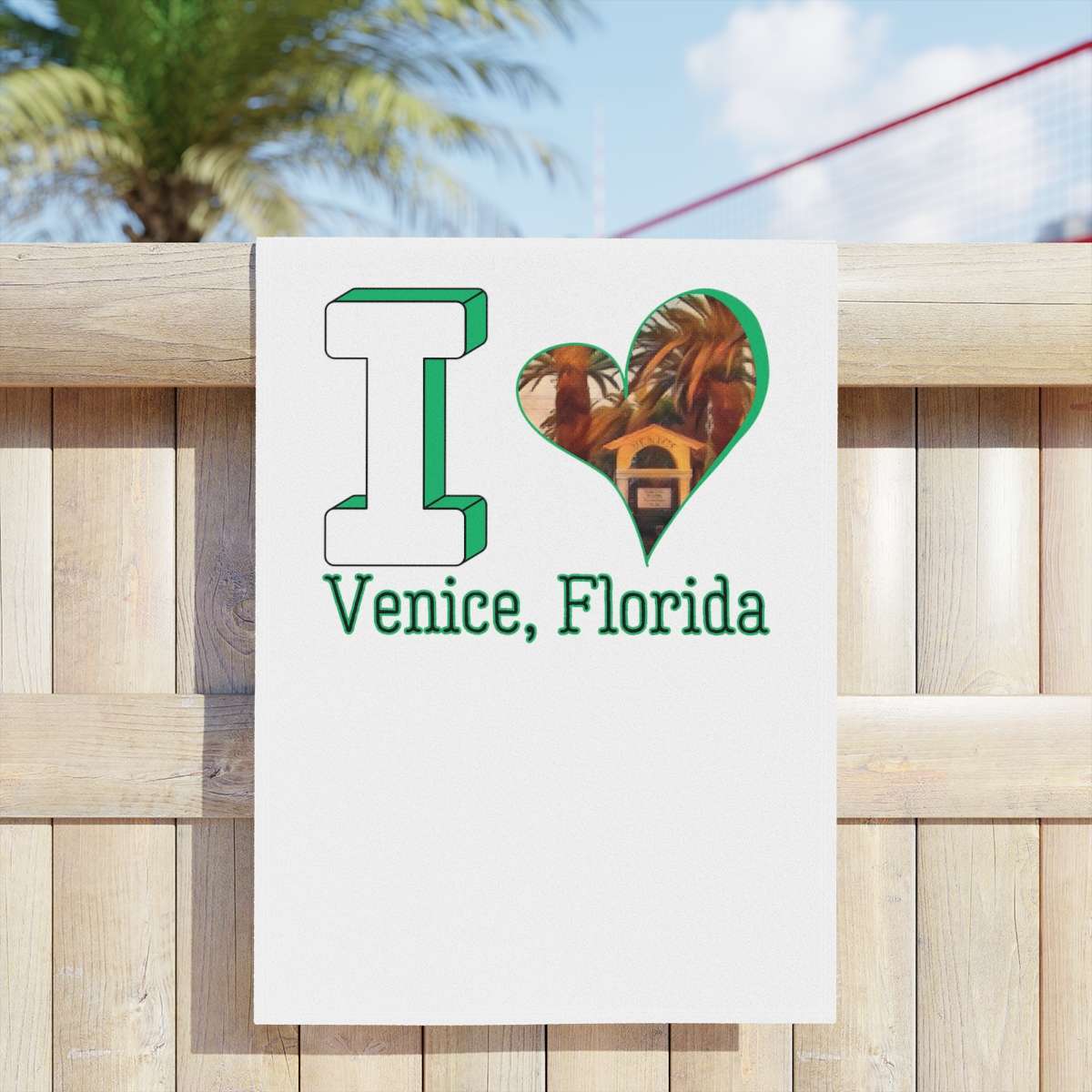 I Heart Venice Beach Towel - Embrace Sun-soaked Adventures in Style! - Image 3