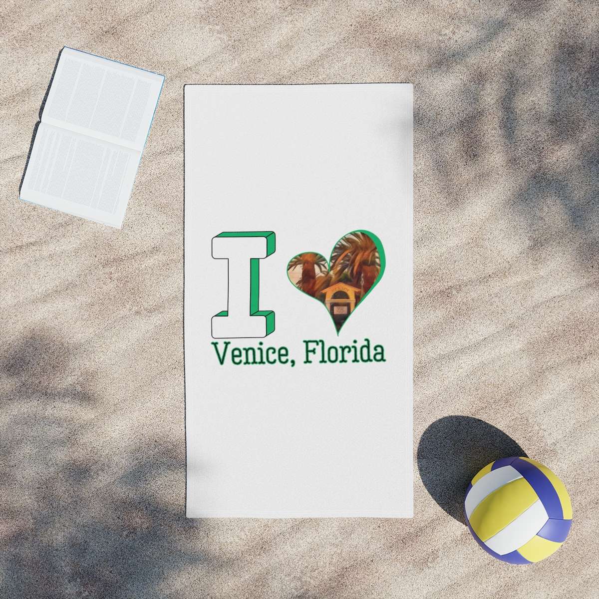 I Heart Venice Beach Towel - Embrace Sun-soaked Adventures in Style! - Image 5