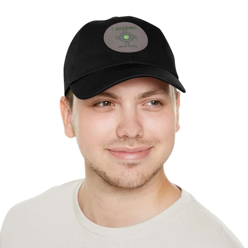 "I Survived" Leather Patch Hat - Conquer the Roundabout of Doom!