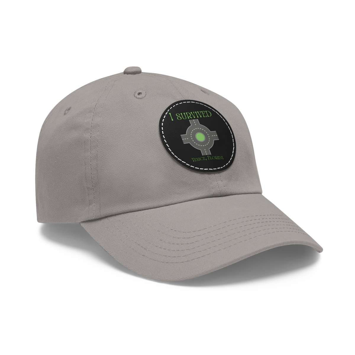 "I Survived" Leather Patch Hat - Conquer the Roundabout of Doom! - Image 72