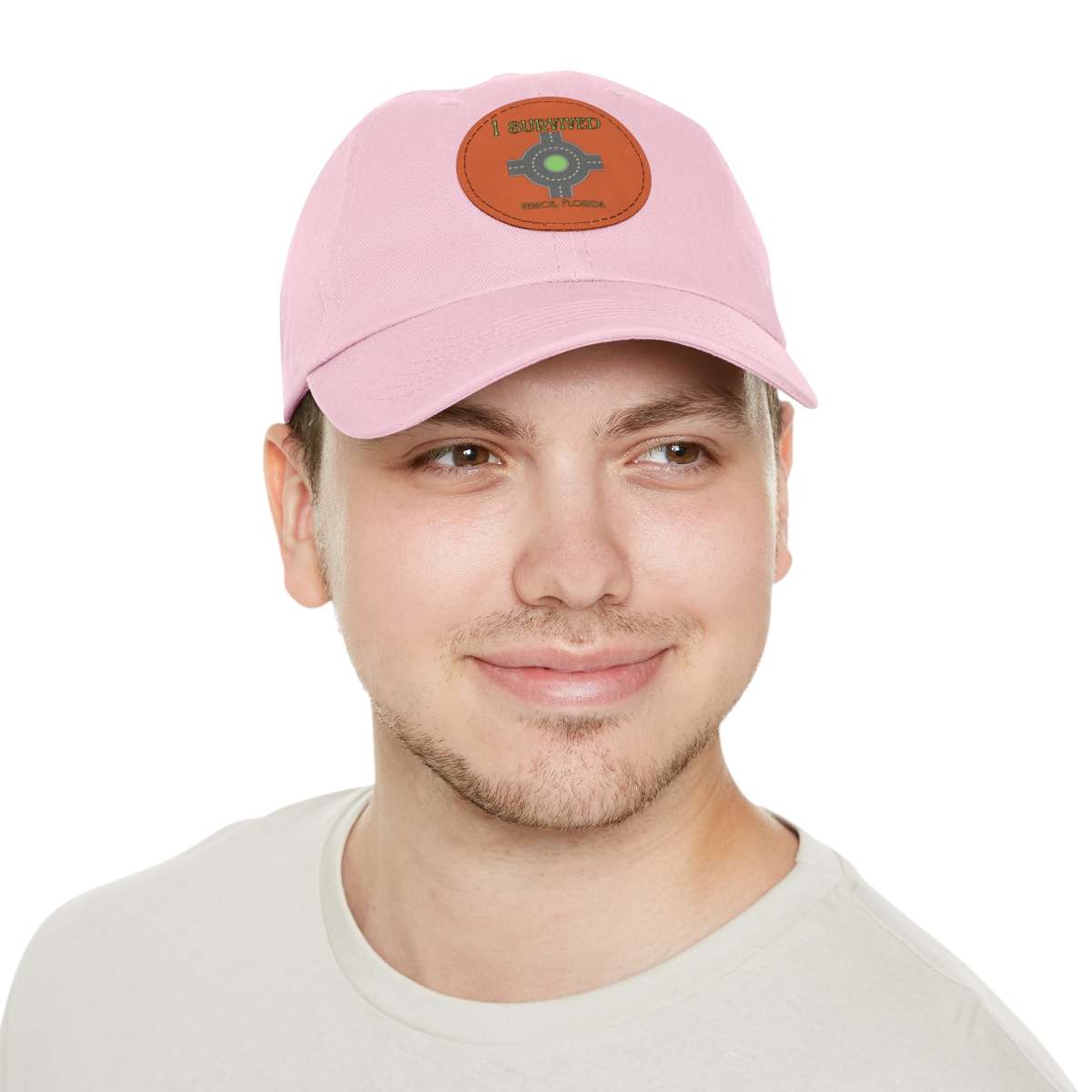 "I Survived" Leather Patch Hat - Conquer the Roundabout of Doom! - Image 61