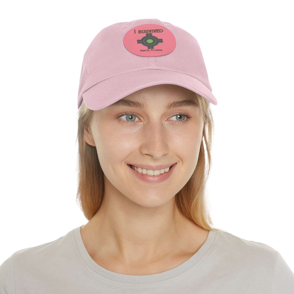 "I Survived" Leather Patch Hat - Conquer the Roundabout of Doom! - Image 67