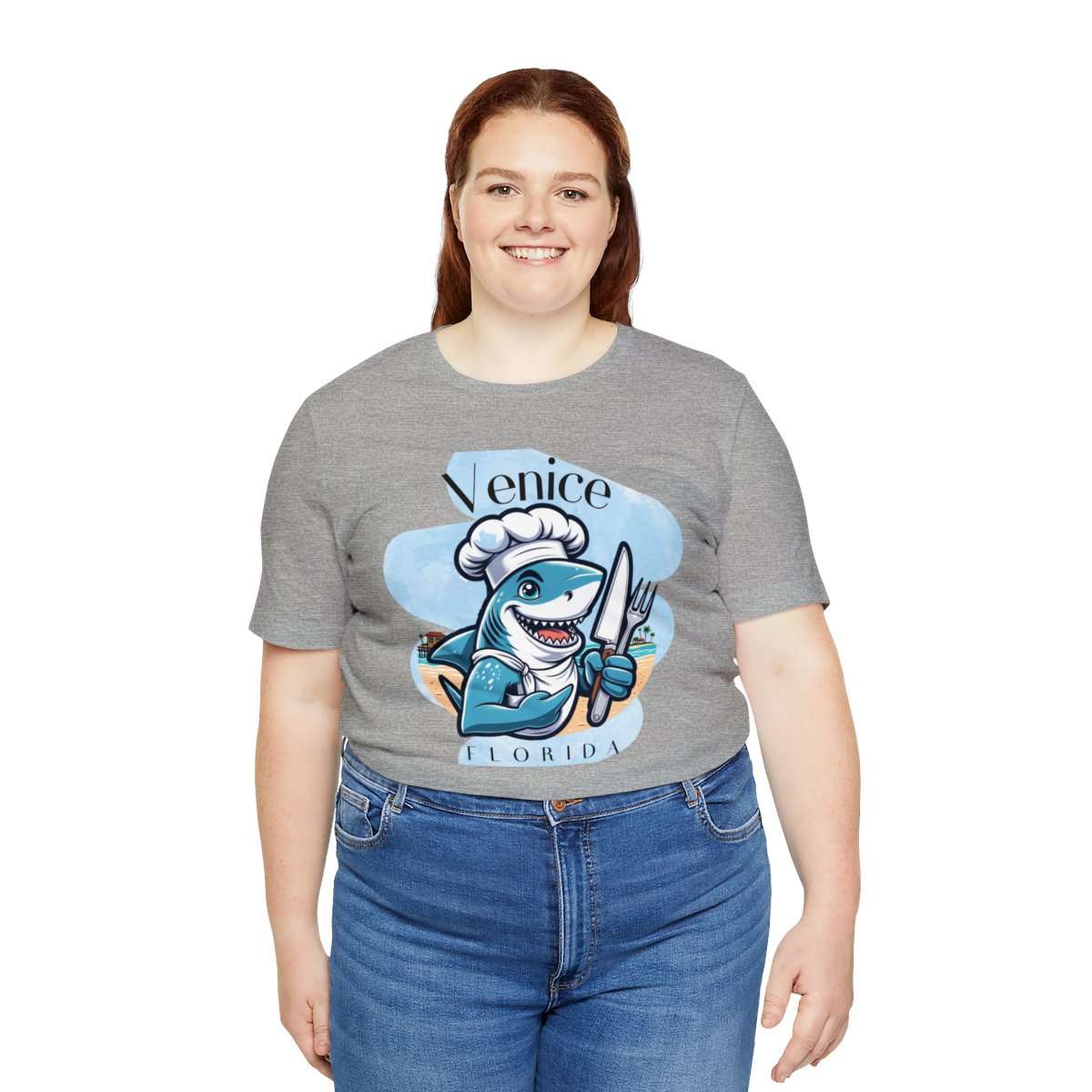 Venice Foodies Shark Chef Adult Tee - Image 164