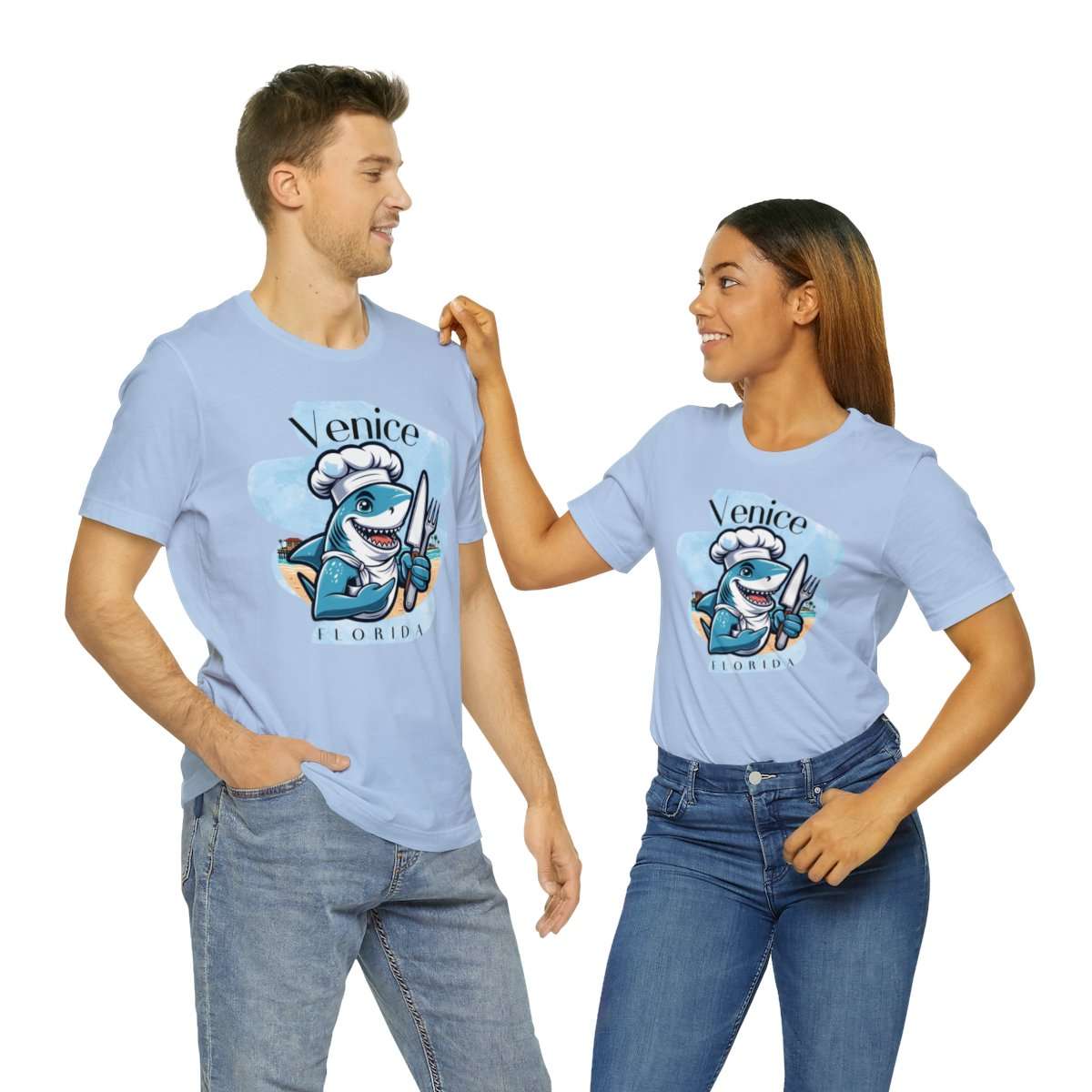 Venice Foodies Shark Chef Adult Tee - Image 133