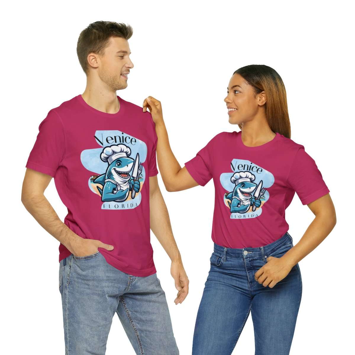 Venice Foodies Shark Chef Adult Tee - Image 181