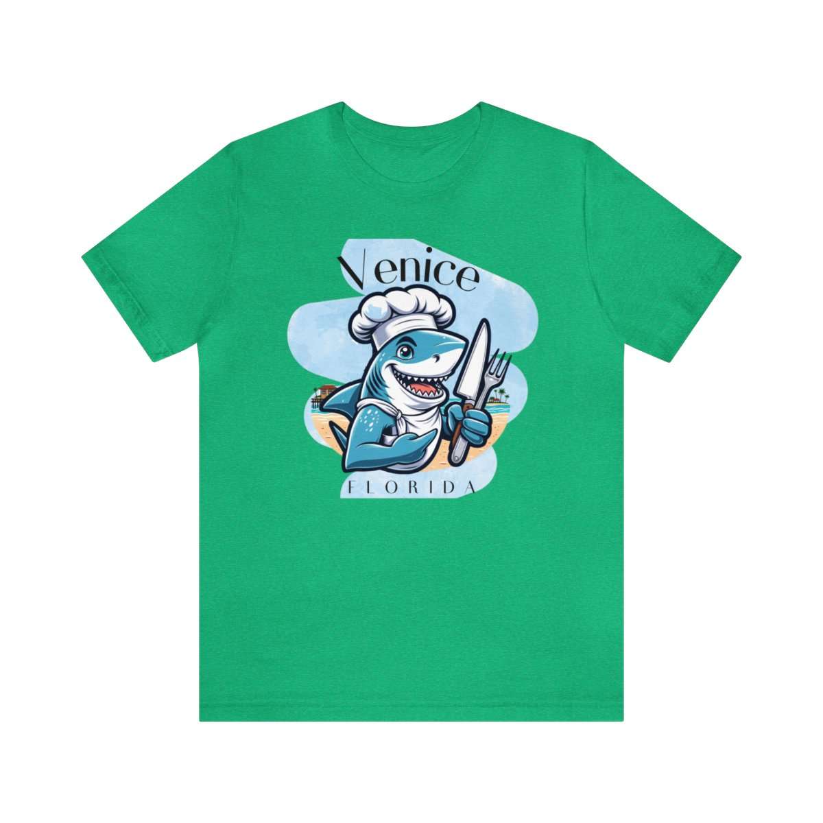 Venice Foodies Shark Chef Adult Tee - Image 110
