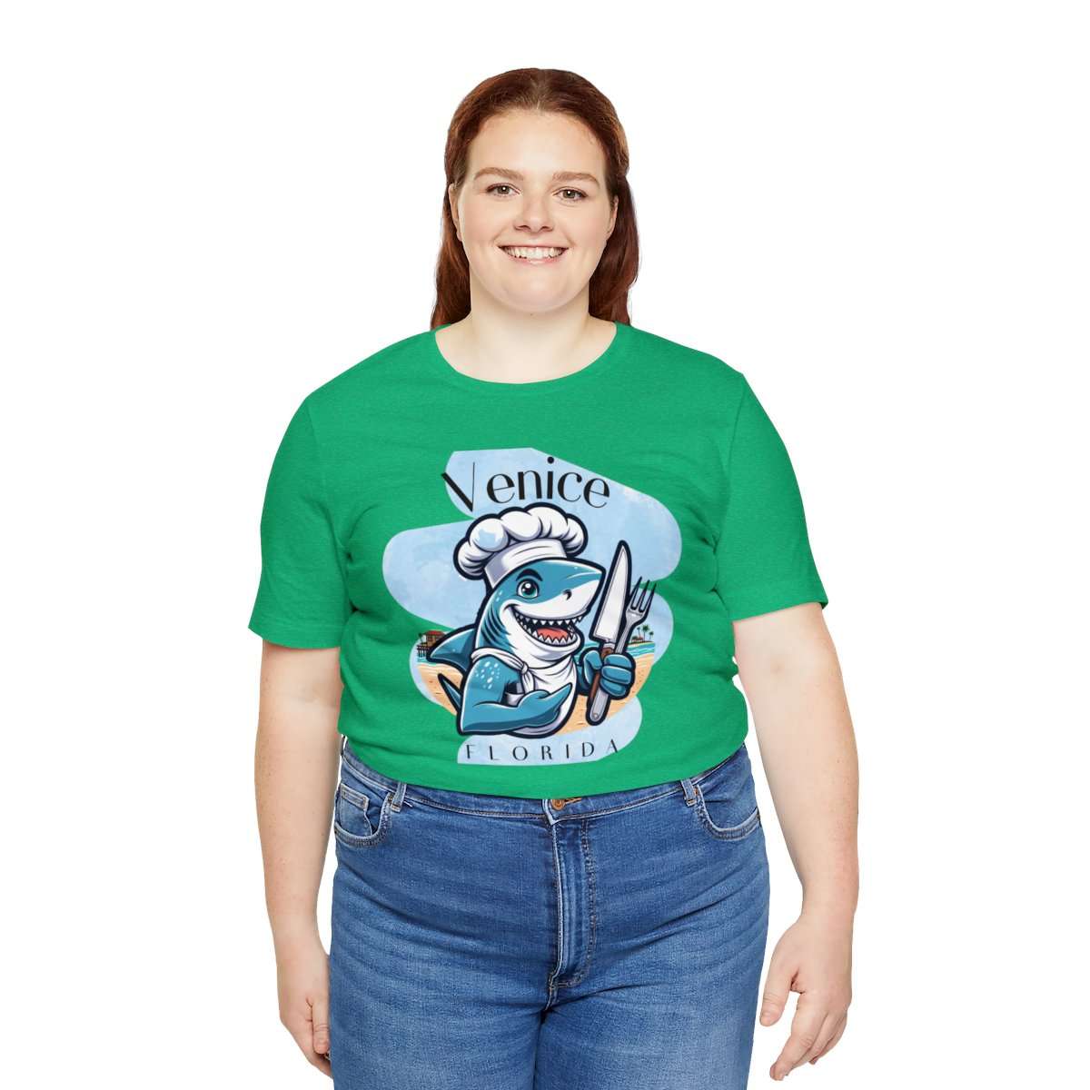 Venice Foodies Shark Chef Adult Tee - Image 116