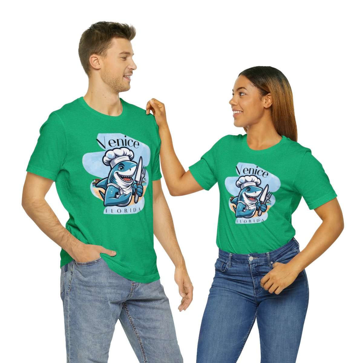 Venice Foodies Shark Chef Adult Tee - Image 109