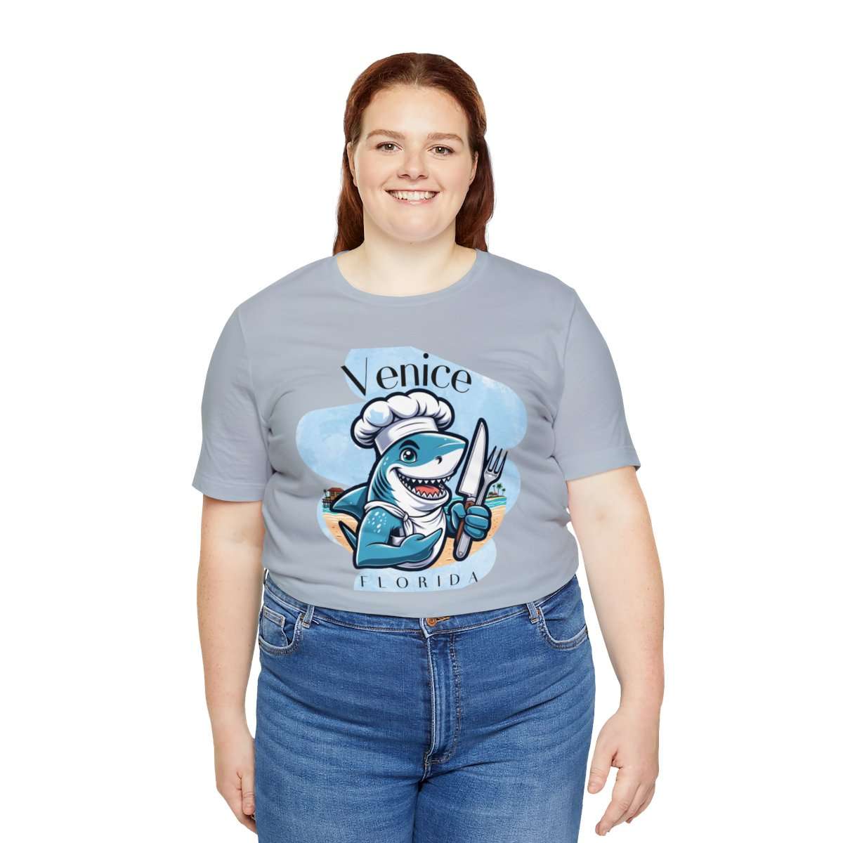 Venice Foodies Shark Chef Adult Tee - Image 152