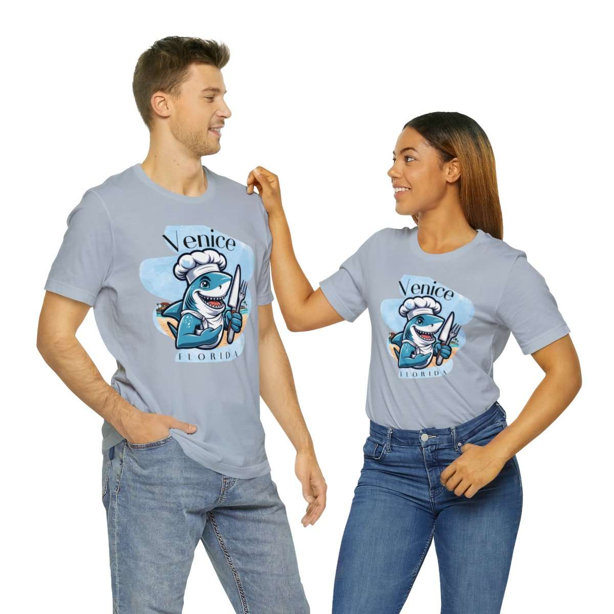 Venice Foodies Shark Chef Adult Tee - Image 145