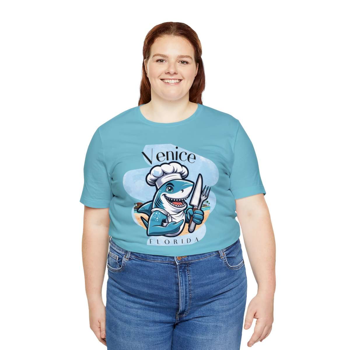 Venice Foodies Shark Chef Adult Tee - Image 128