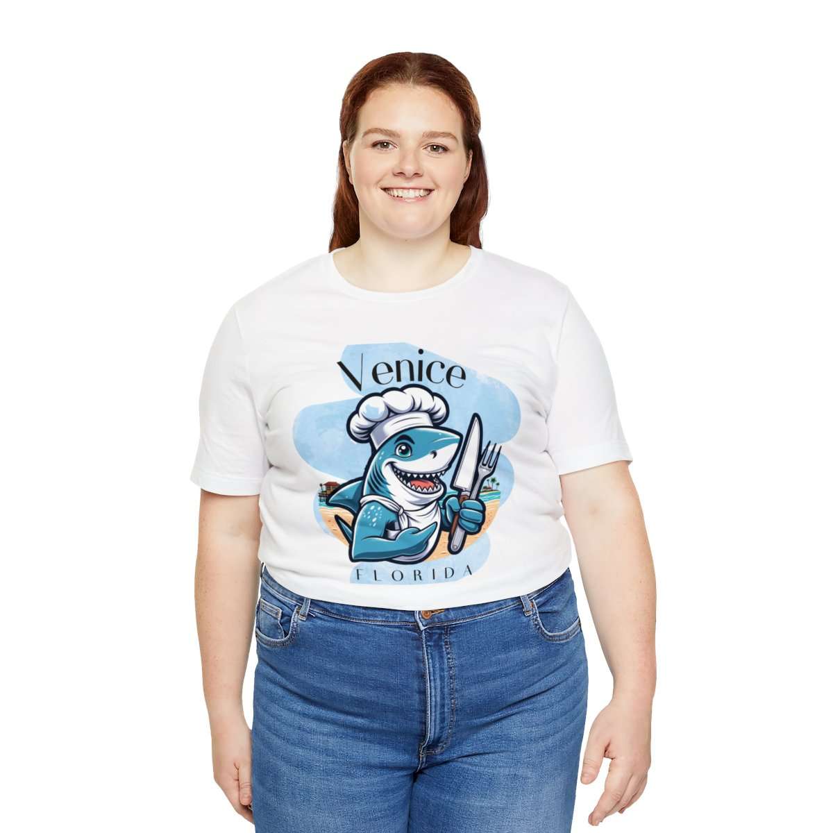 Venice Foodies Shark Chef Adult Tee - Image 20