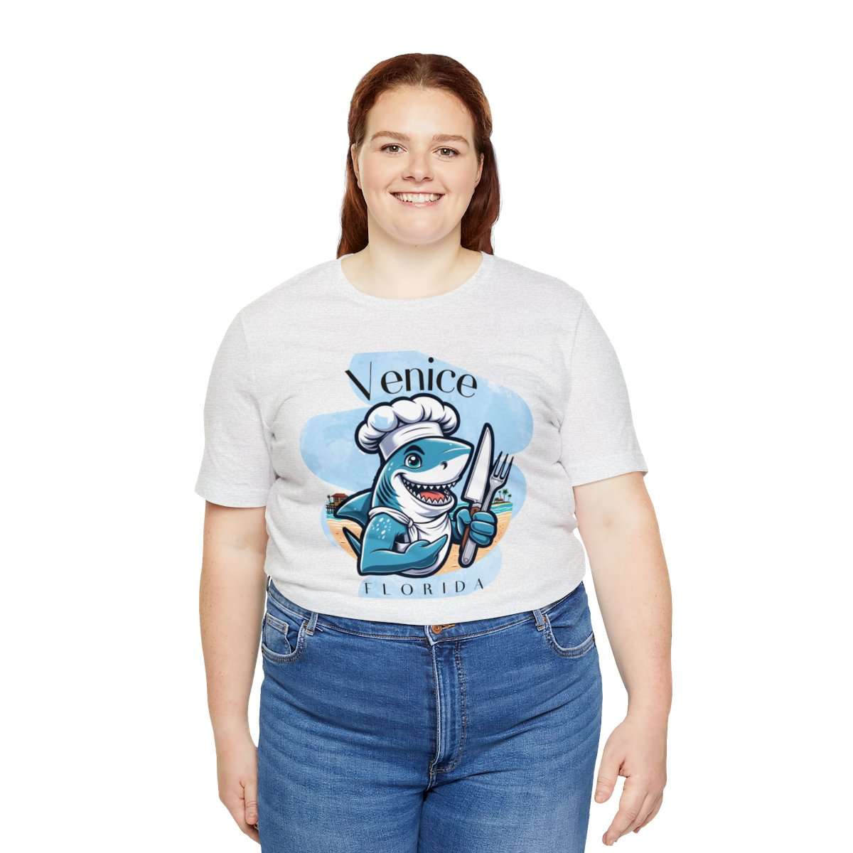 Venice Foodies Shark Chef Adult Tee - Image 32
