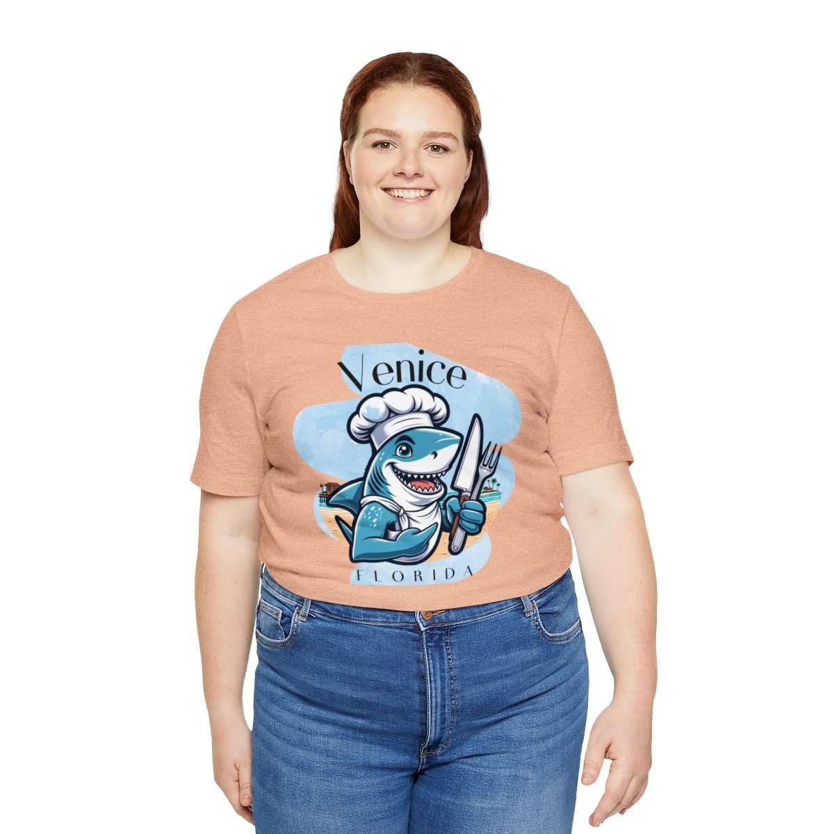Venice Foodies Shark Chef Adult Tee - Image 92