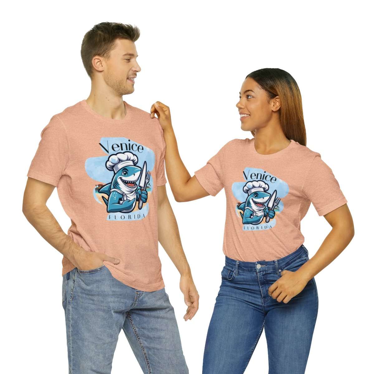 Venice Foodies Shark Chef Adult Tee - Image 85