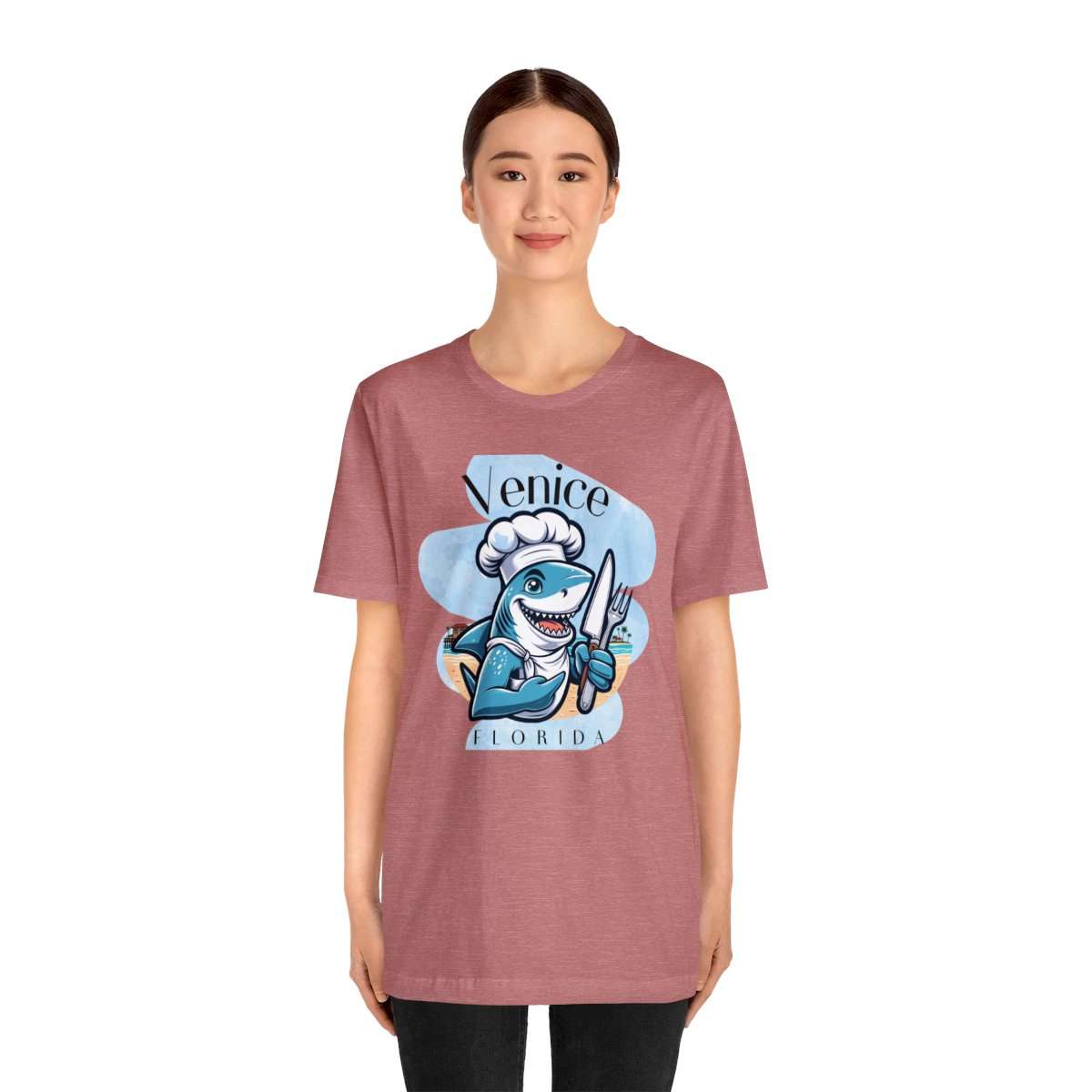 Venice Foodies Shark Chef Adult Tee - Image 40