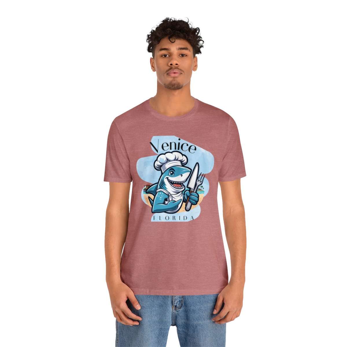 Venice Foodies Shark Chef Adult Tee - Image 41