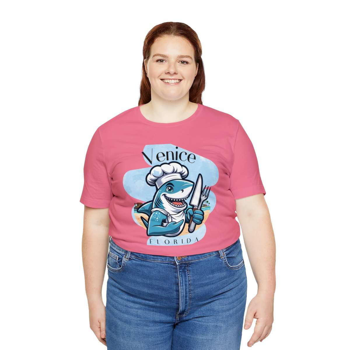Venice Foodies Shark Chef Adult Tee - Image 176