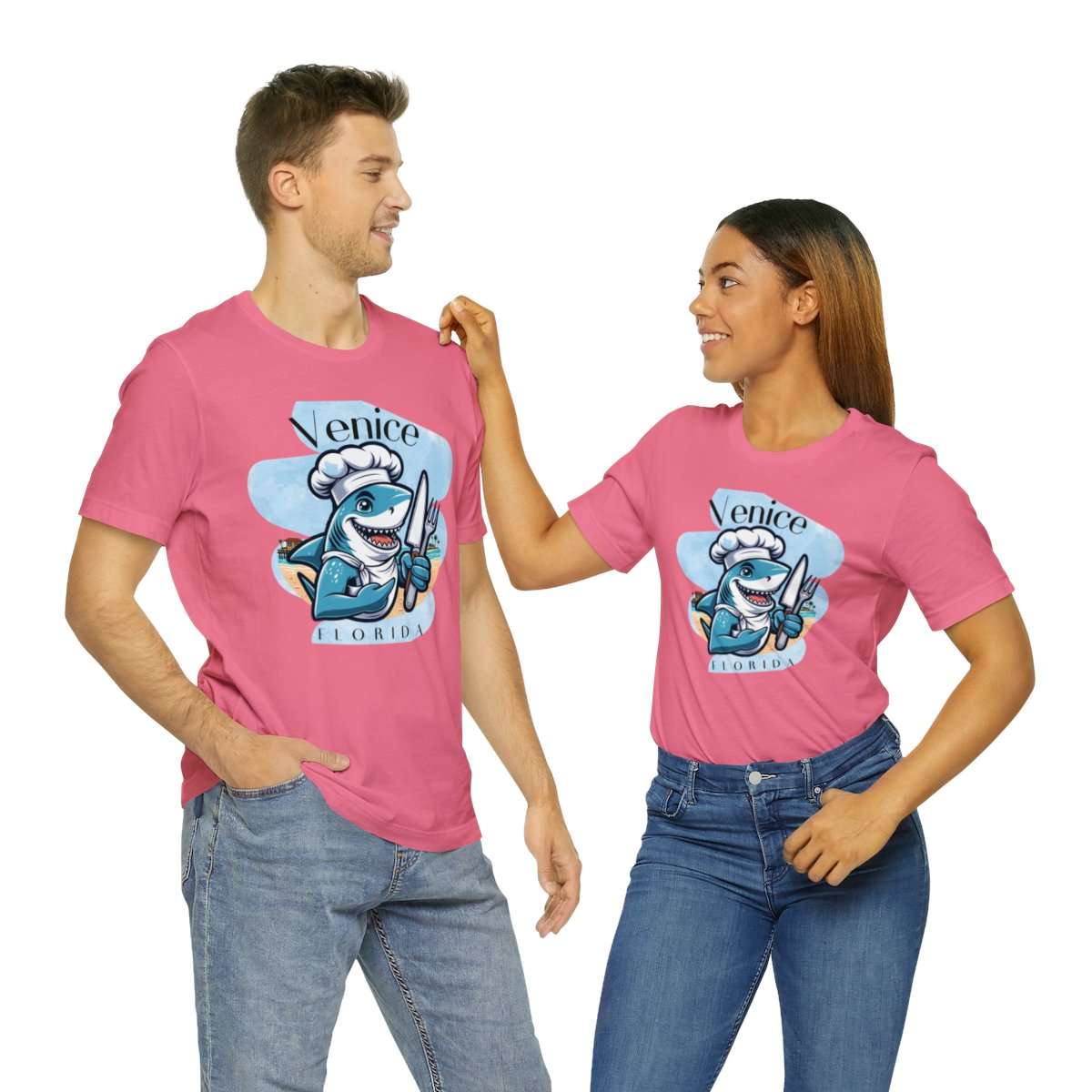 Venice Foodies Shark Chef Adult Tee - Image 169