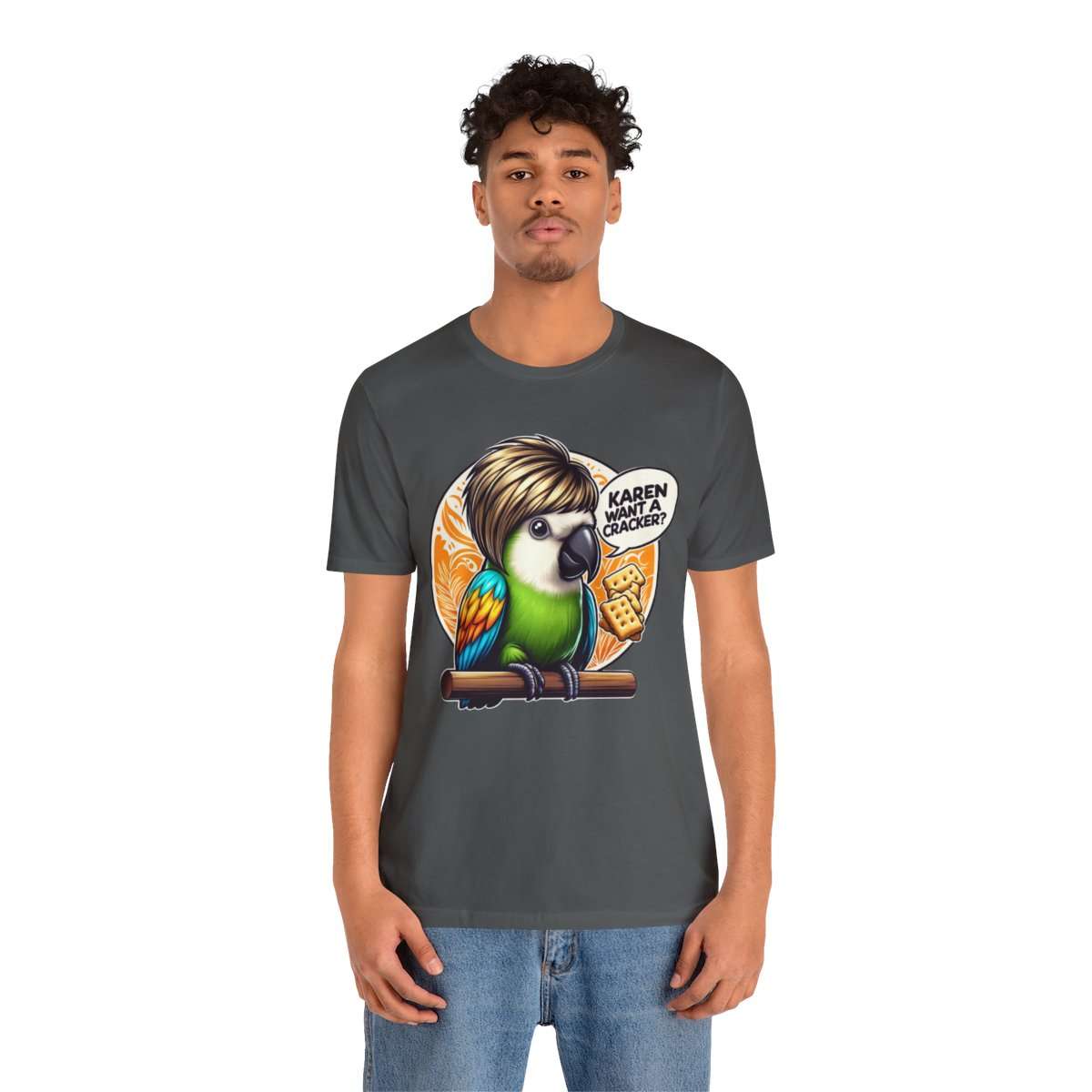 Karen Want A Cracker Adult Tee - Image 5