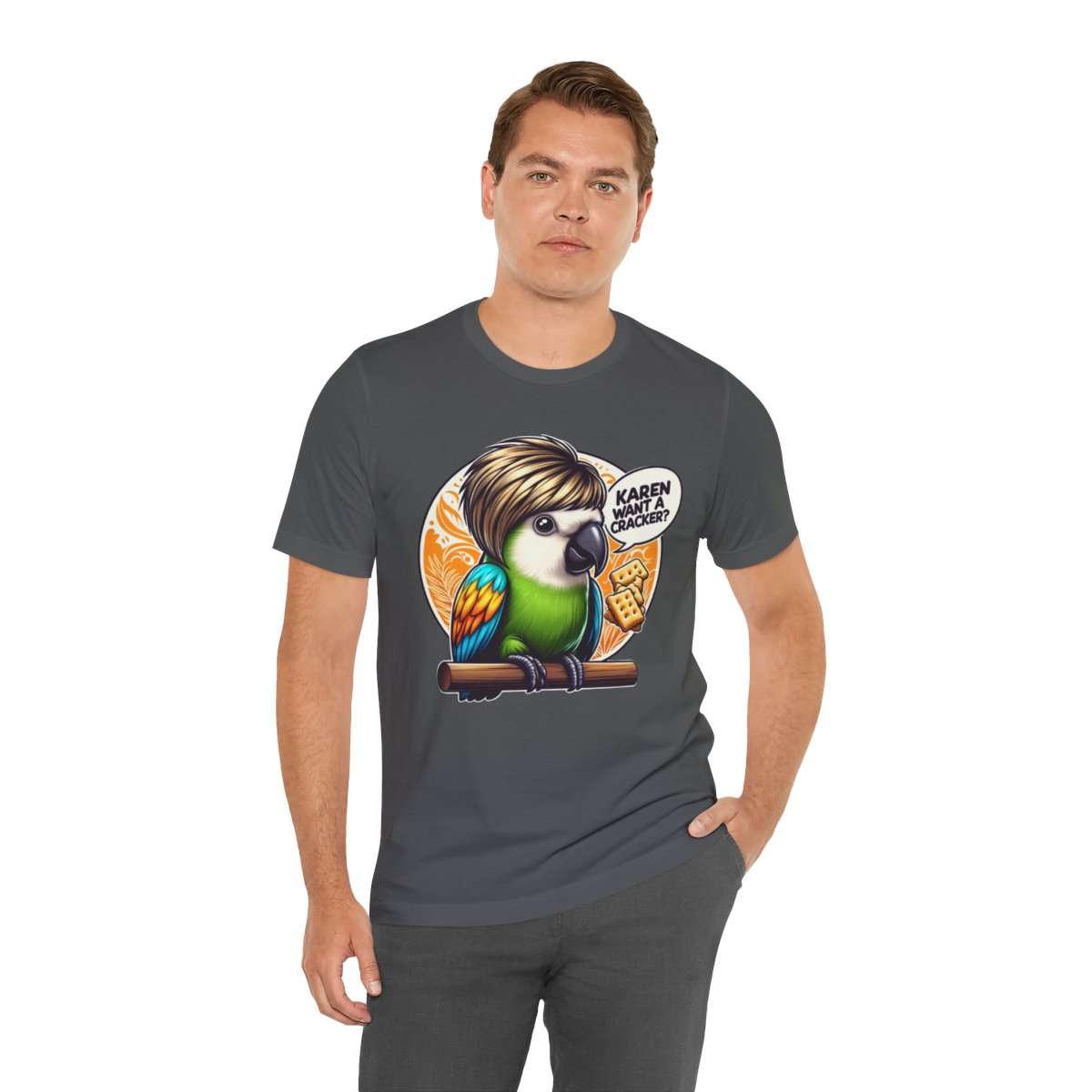 Karen Want A Cracker Adult Tee - Image 6