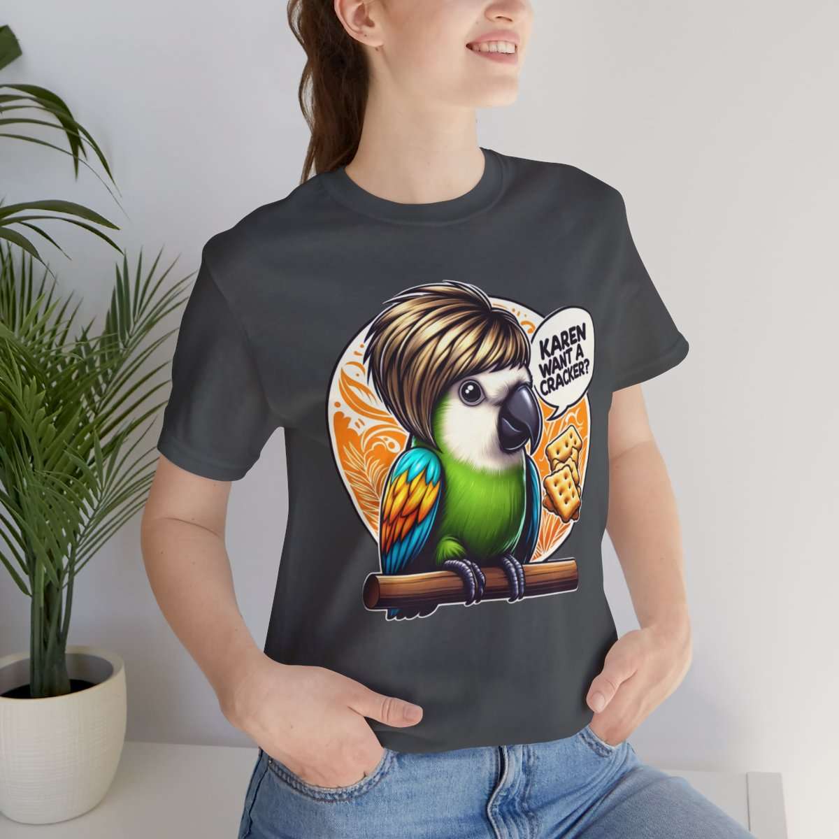 Karen Want A Cracker Adult Tee - Image 9