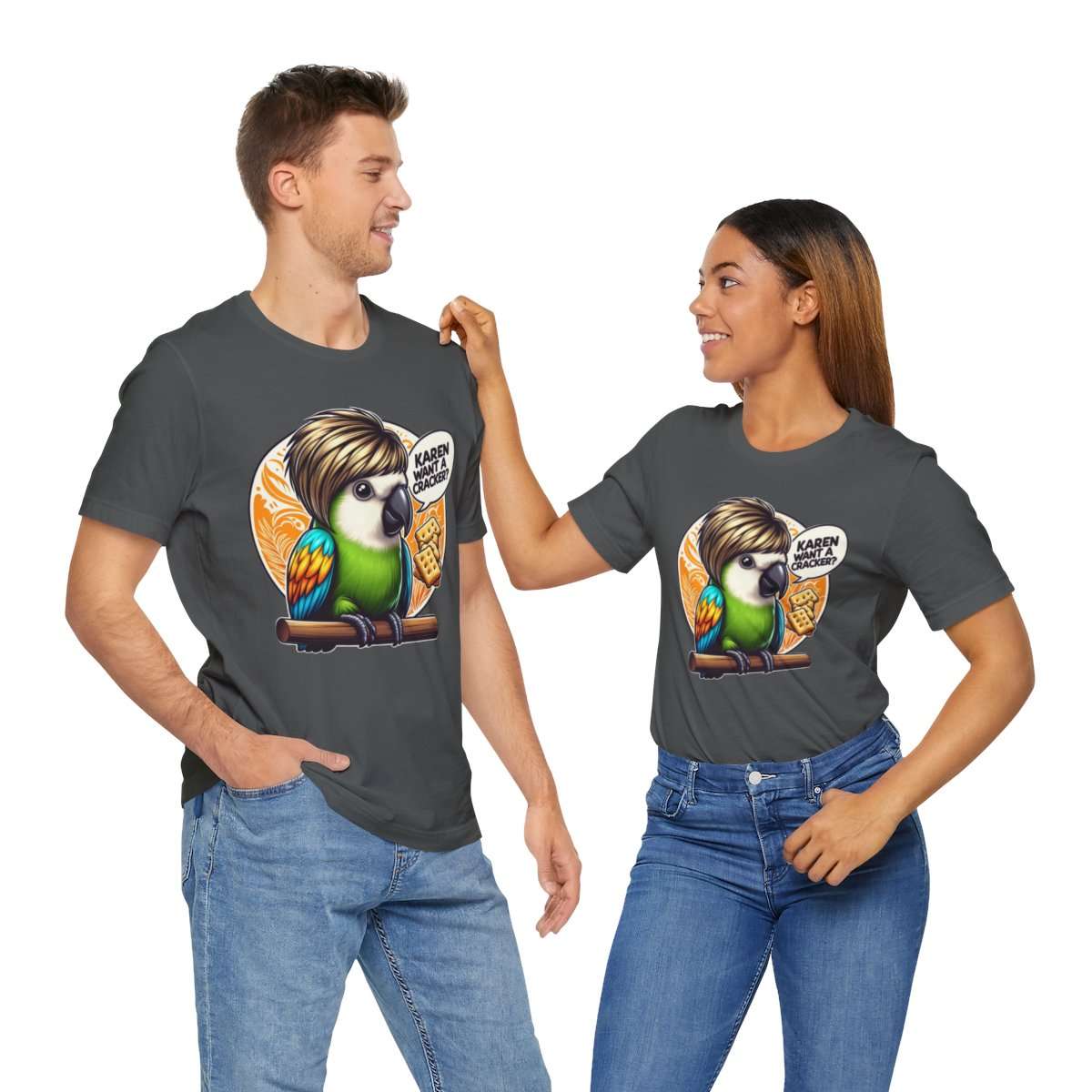 Karen Want A Cracker Adult Tee - Image 10