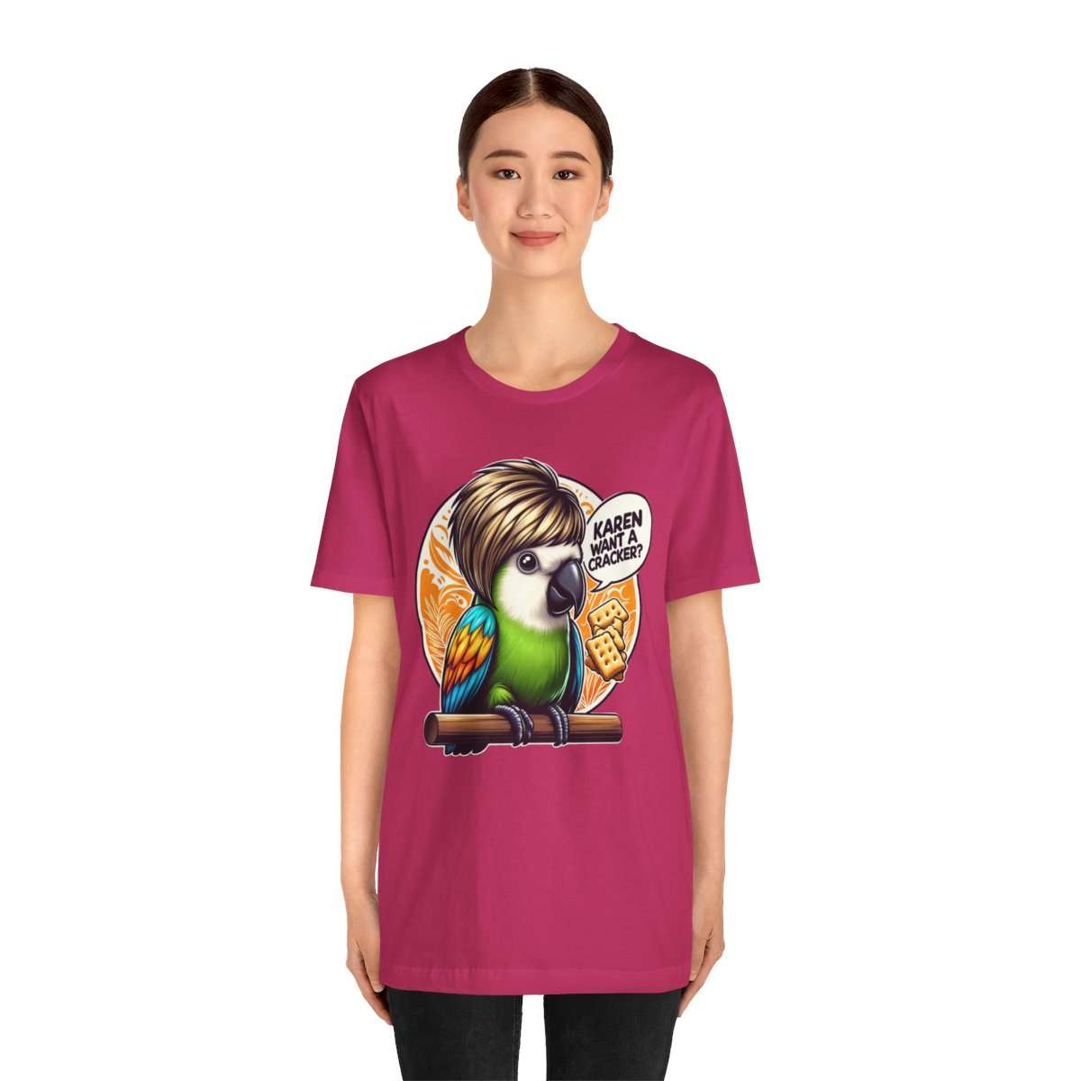 Karen Want A Cracker Adult Tee - Image 184