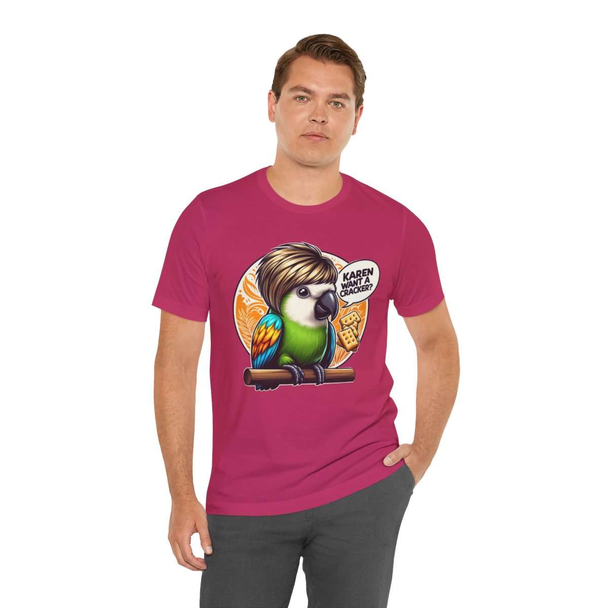 Karen Want A Cracker Adult Tee - Image 186