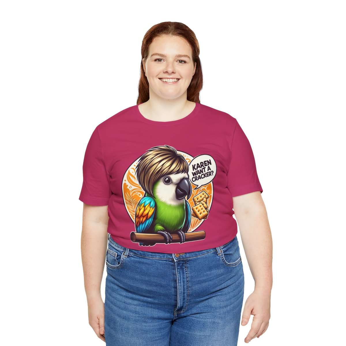 Karen Want A Cracker Adult Tee - Image 187