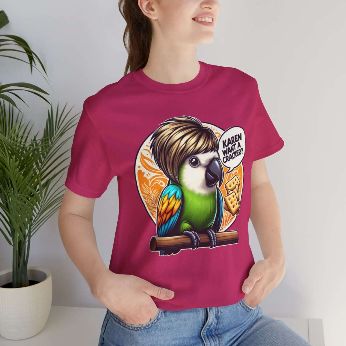 Karen Want A Cracker Adult Tee - Image 189