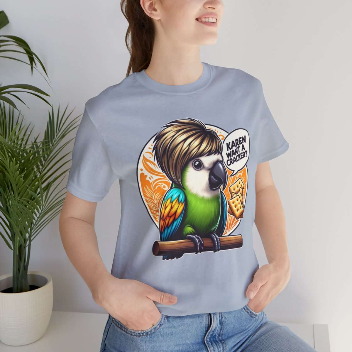 Karen Want A Cracker Adult Tee - Image 153