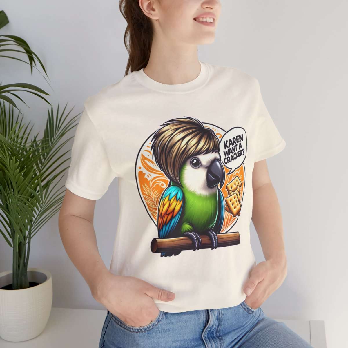 Karen Want A Cracker Adult Tee - Image 57