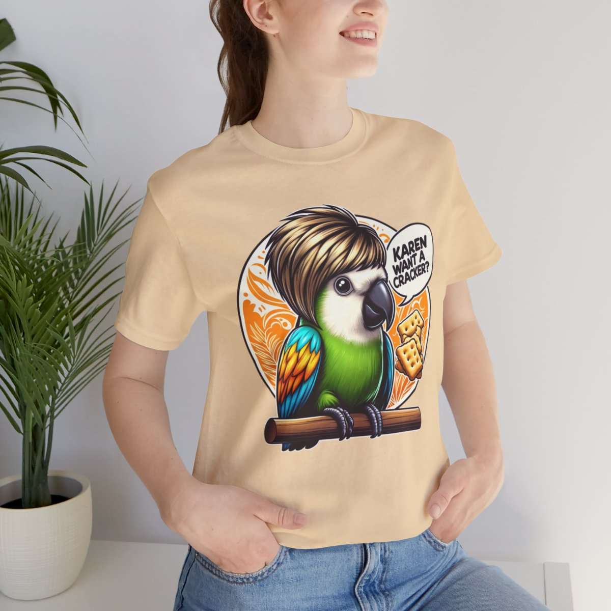 Karen Want A Cracker Adult Tee - Image 69