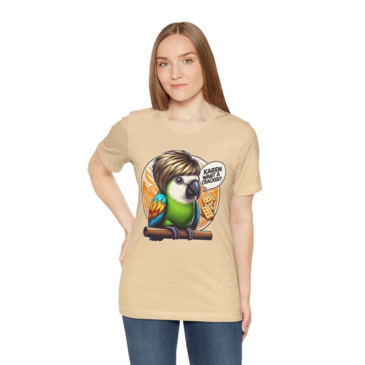 Karen Want A Cracker Adult Tee - Image 61