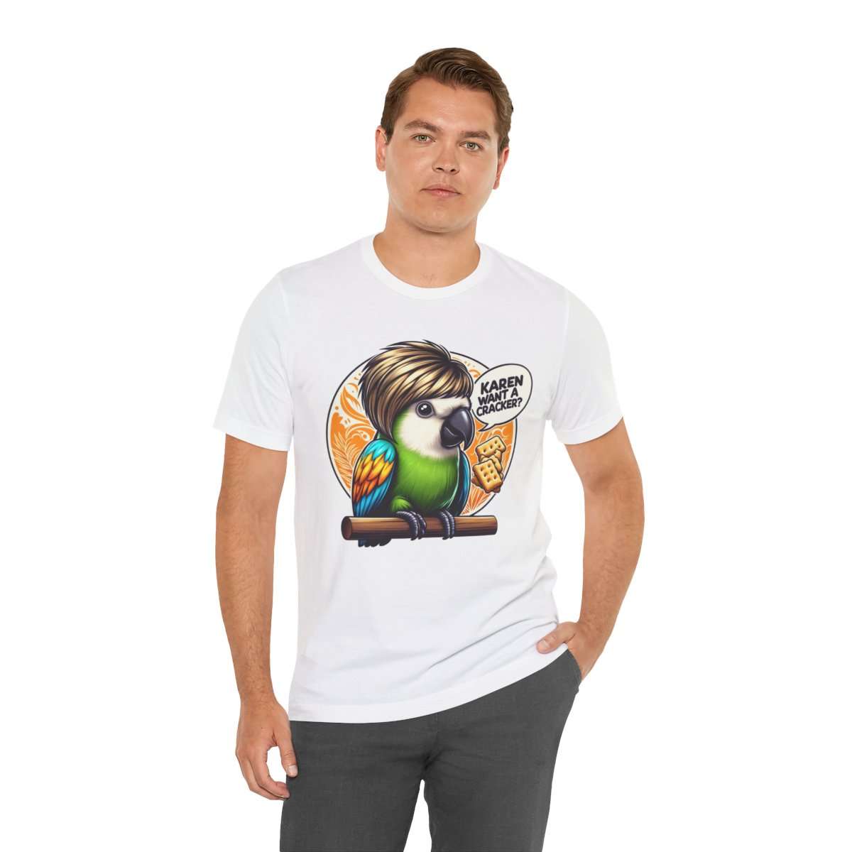 Karen Want A Cracker Adult Tee - Image 18