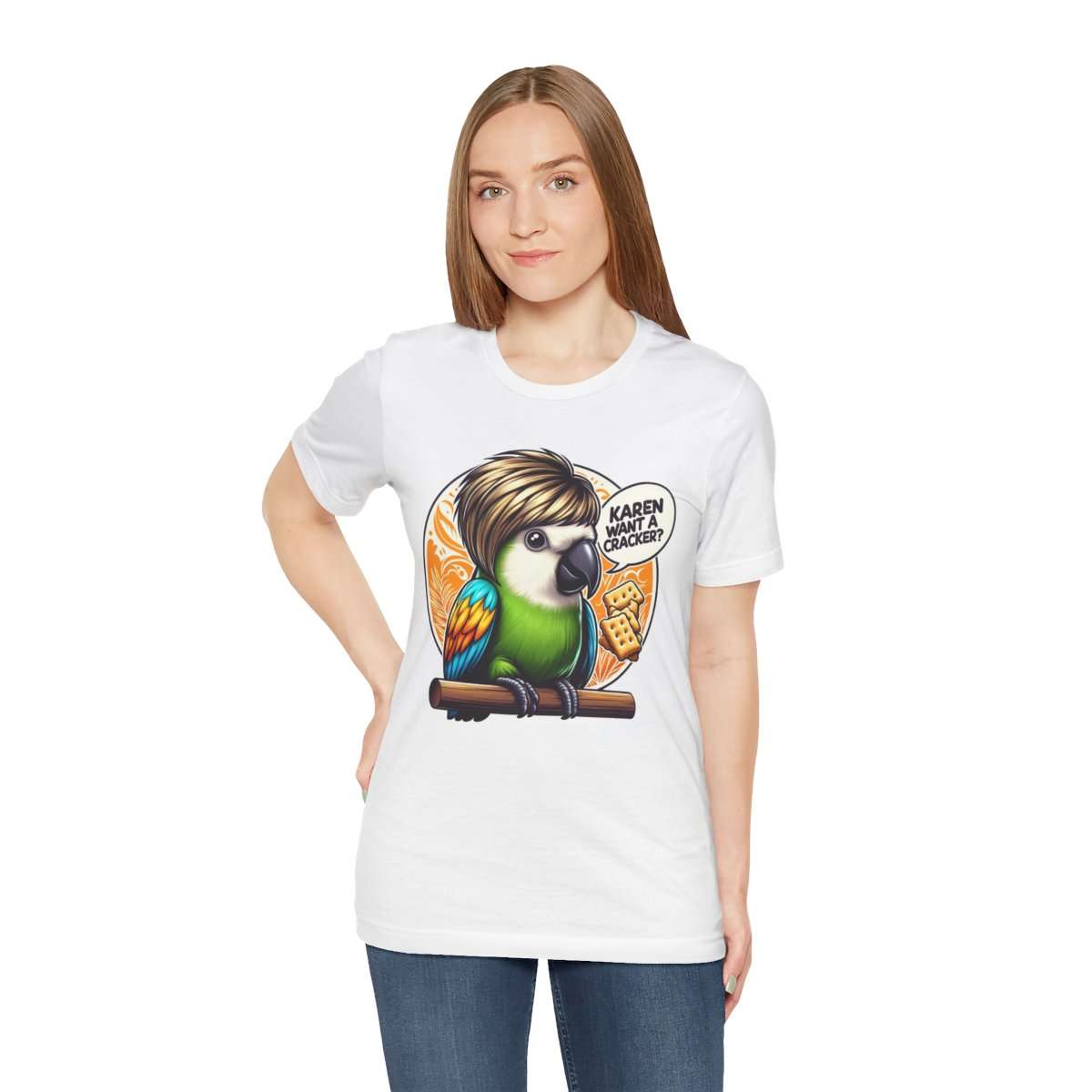 Karen Want A Cracker Adult Tee - Image 13