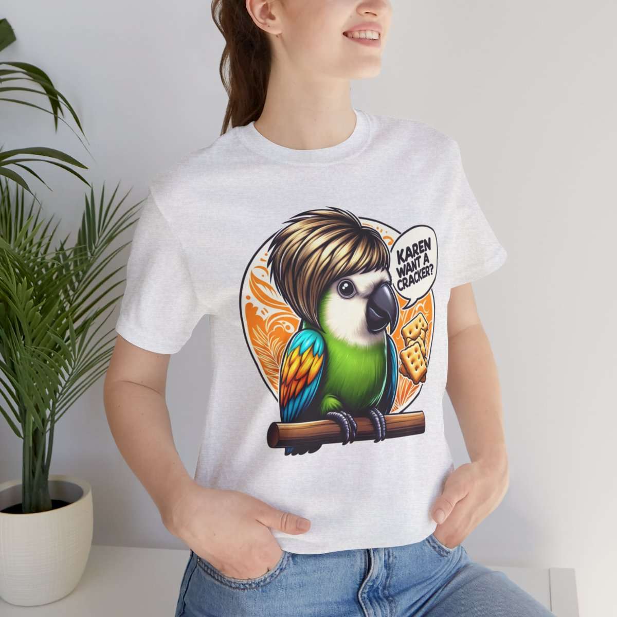 Karen Want A Cracker Adult Tee - Image 33
