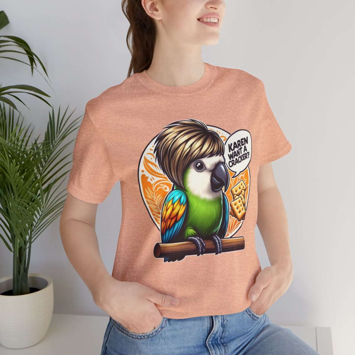 Karen Want A Cracker Adult Tee - Image 93