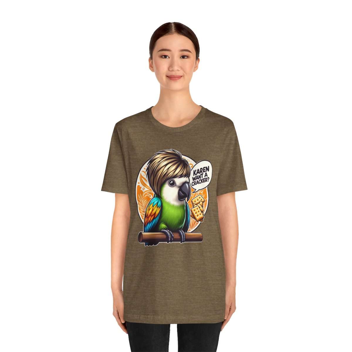 Karen Want A Cracker Adult Tee - Image 100