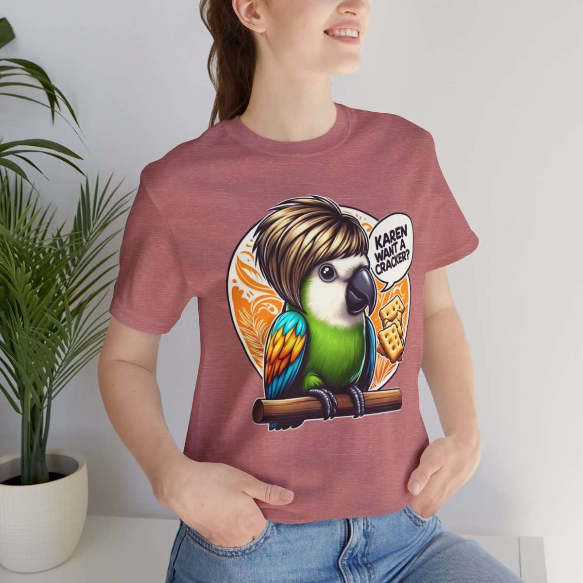 Karen Want A Cracker Adult Tee - Image 45