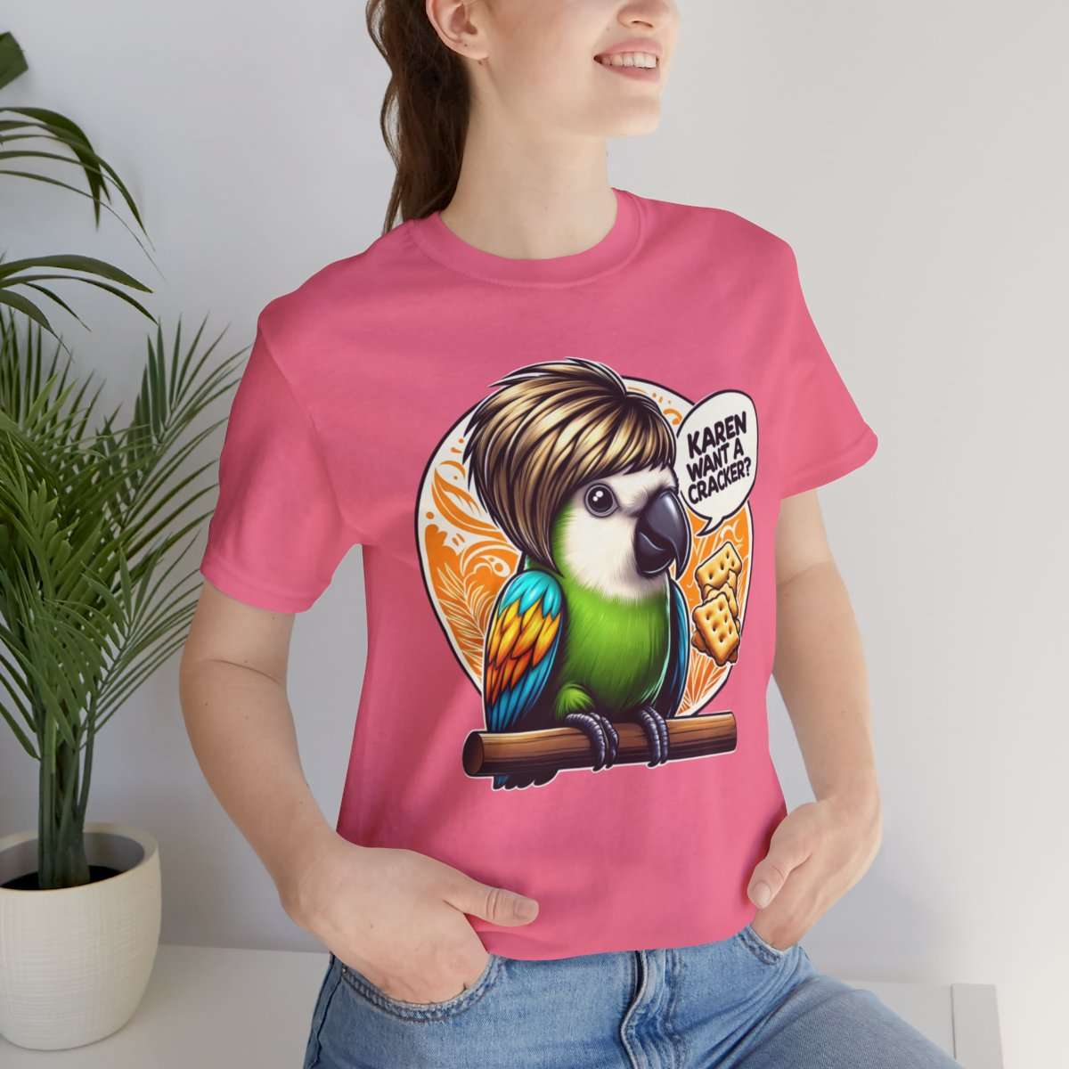 Karen Want A Cracker Adult Tee - Image 177