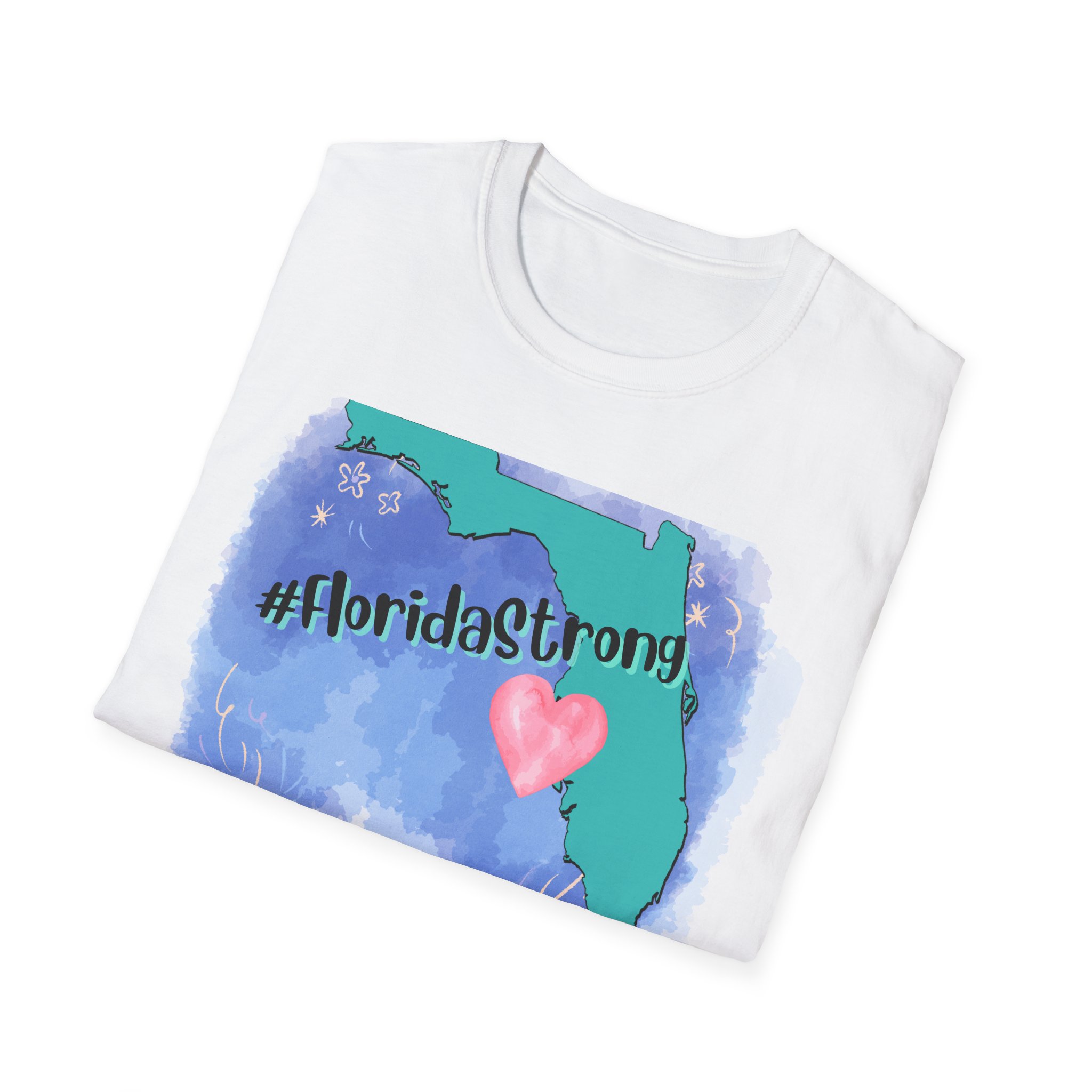 #FloridaStrong Unisex Softstyle T-Shirt - Image 4