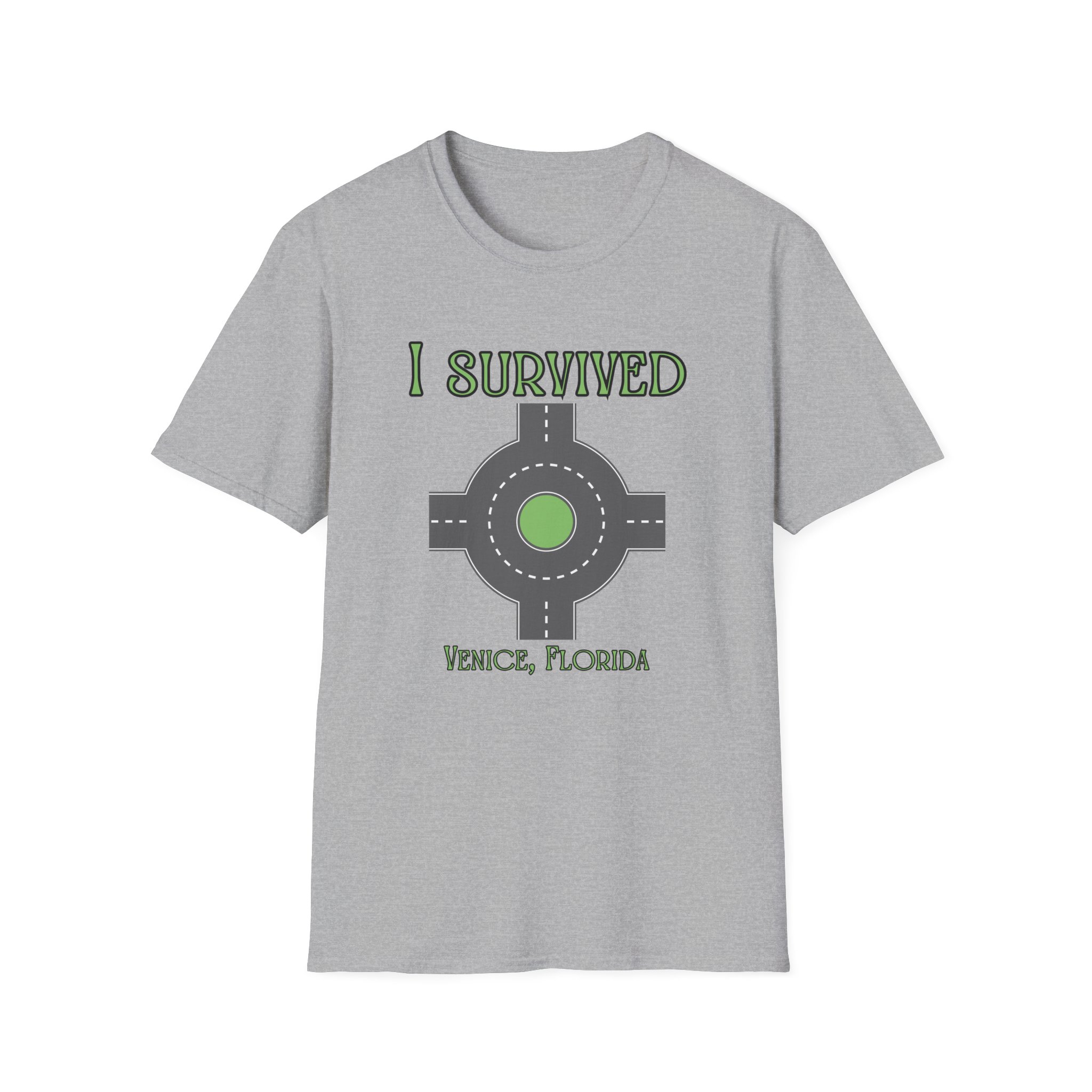 Venice, FL 'I Survived' Roundabout T-Shirt - Image 9