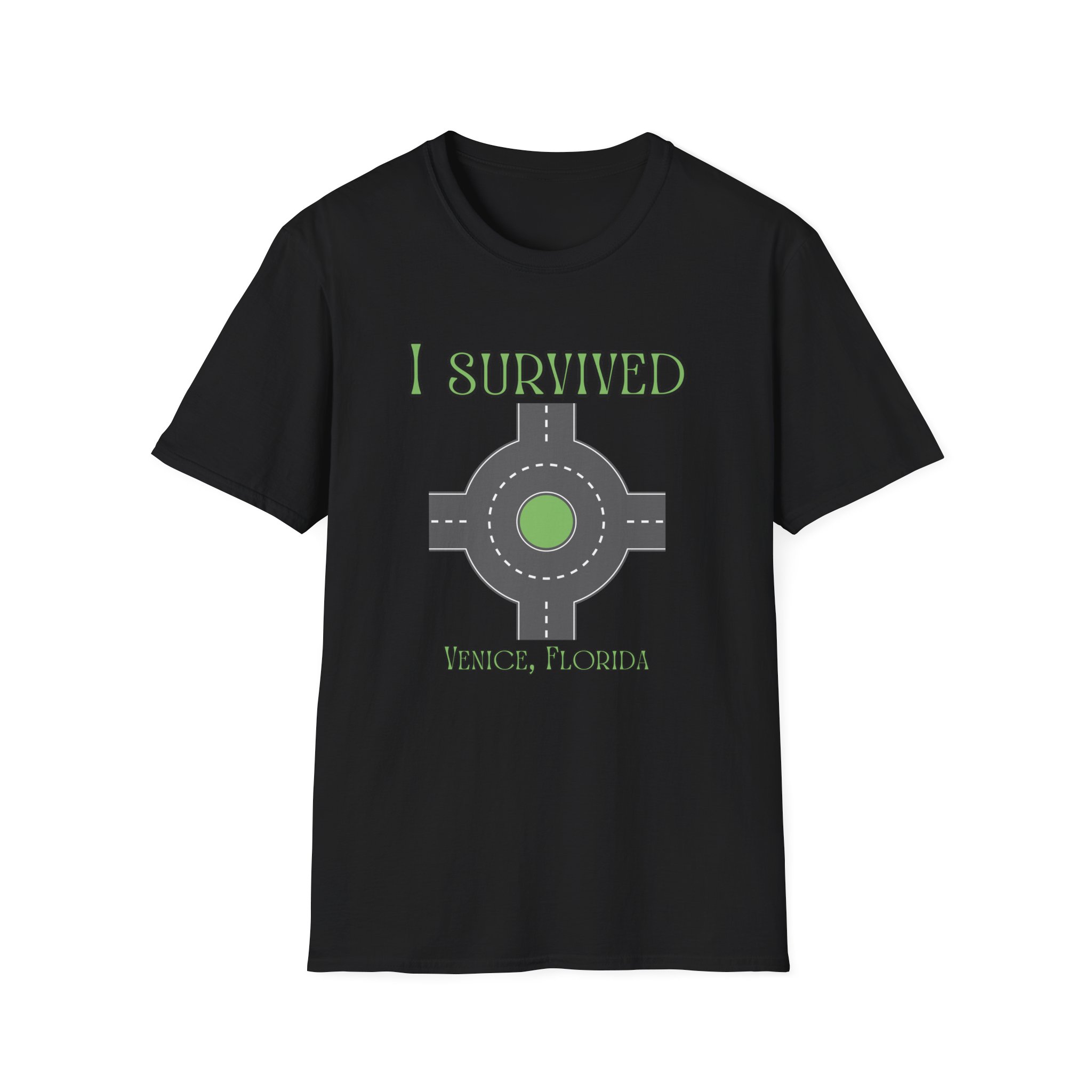 Venice, FL 'I Survived' Roundabout T-Shirt - Image 5
