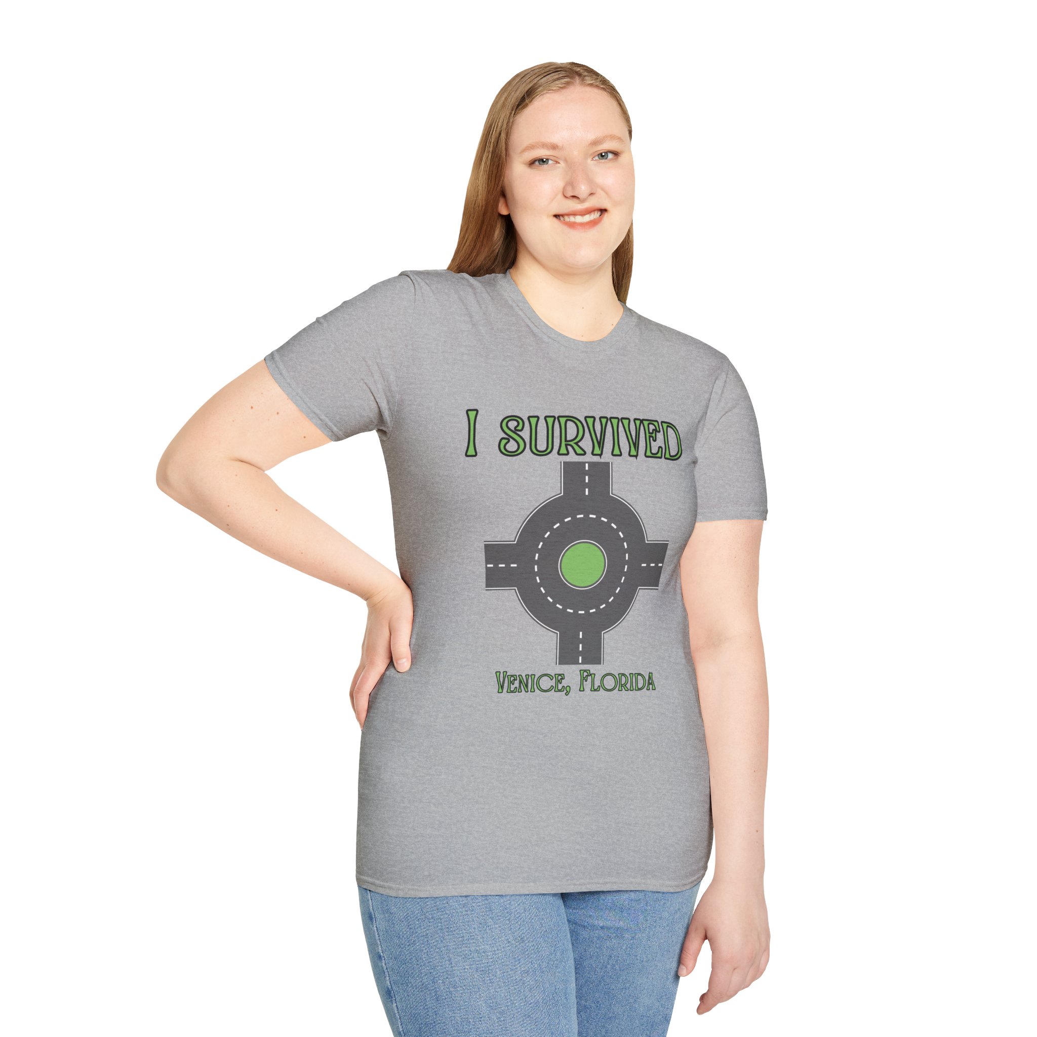 Venice, FL 'I Survived' Roundabout T-Shirt - Image 13