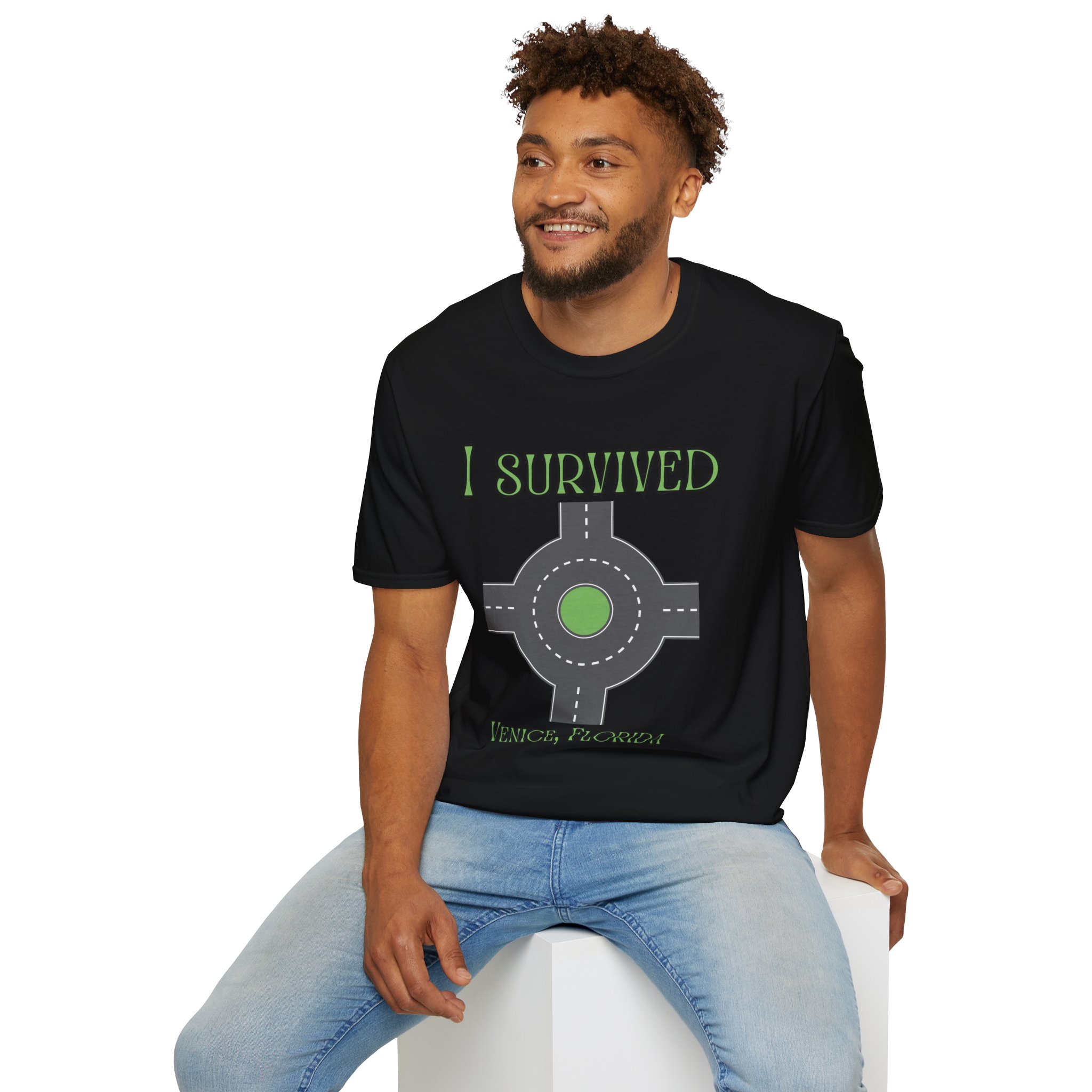 Venice, FL 'I Survived' Roundabout T-Shirt - Image 8