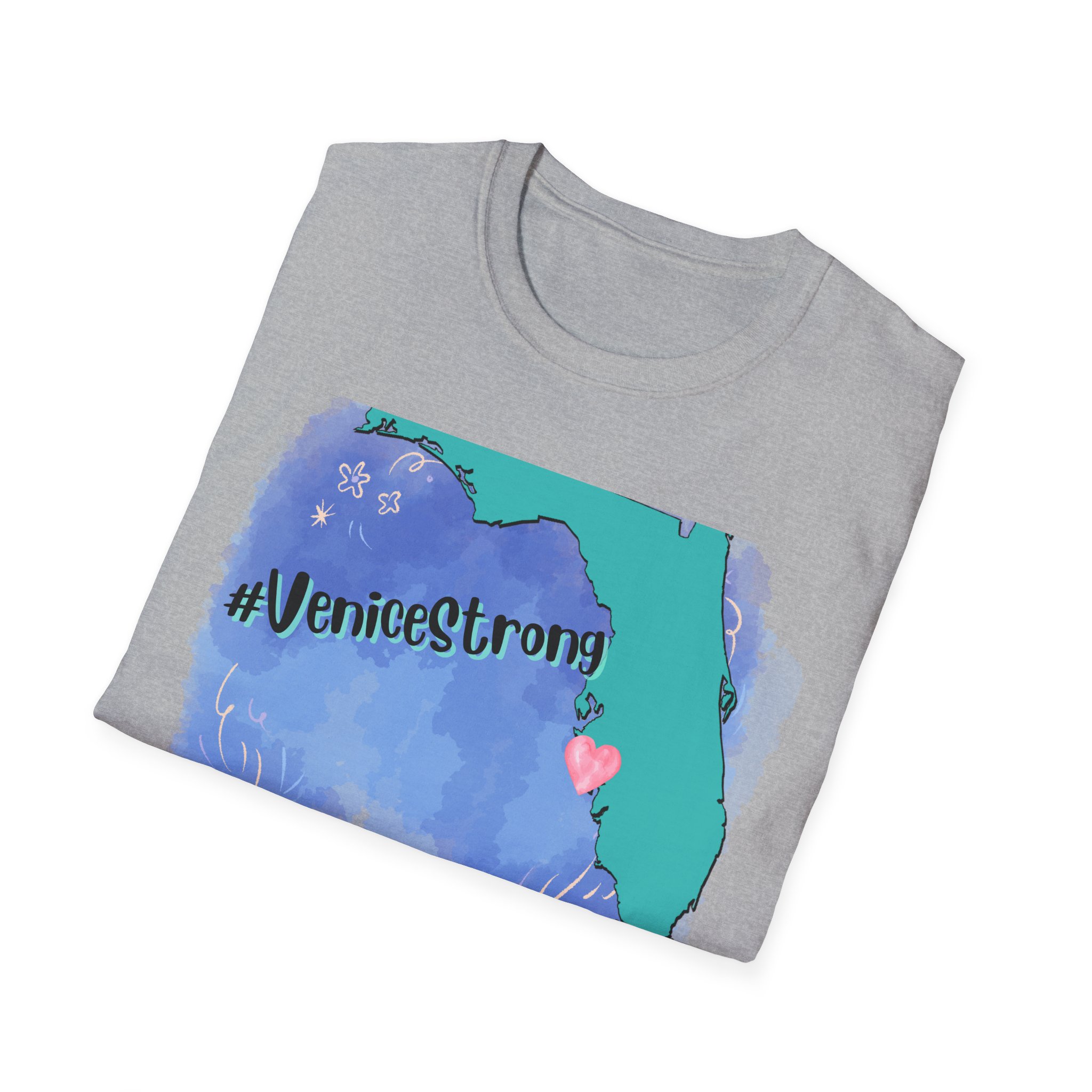 #VeniceStrong Unisex Softstyle T-Shirt - Image 12